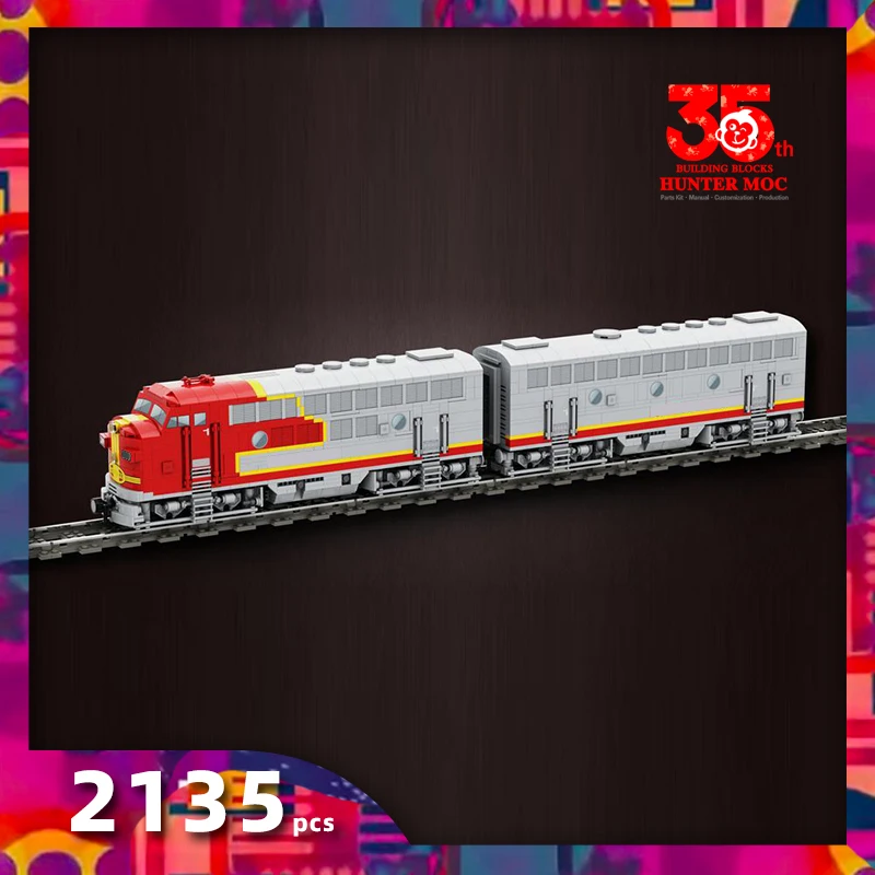 

moc brick blocks Cab Unit Freight-Hauling Unit Diesel Electric Locomotive Passenger Service Railways bricks building