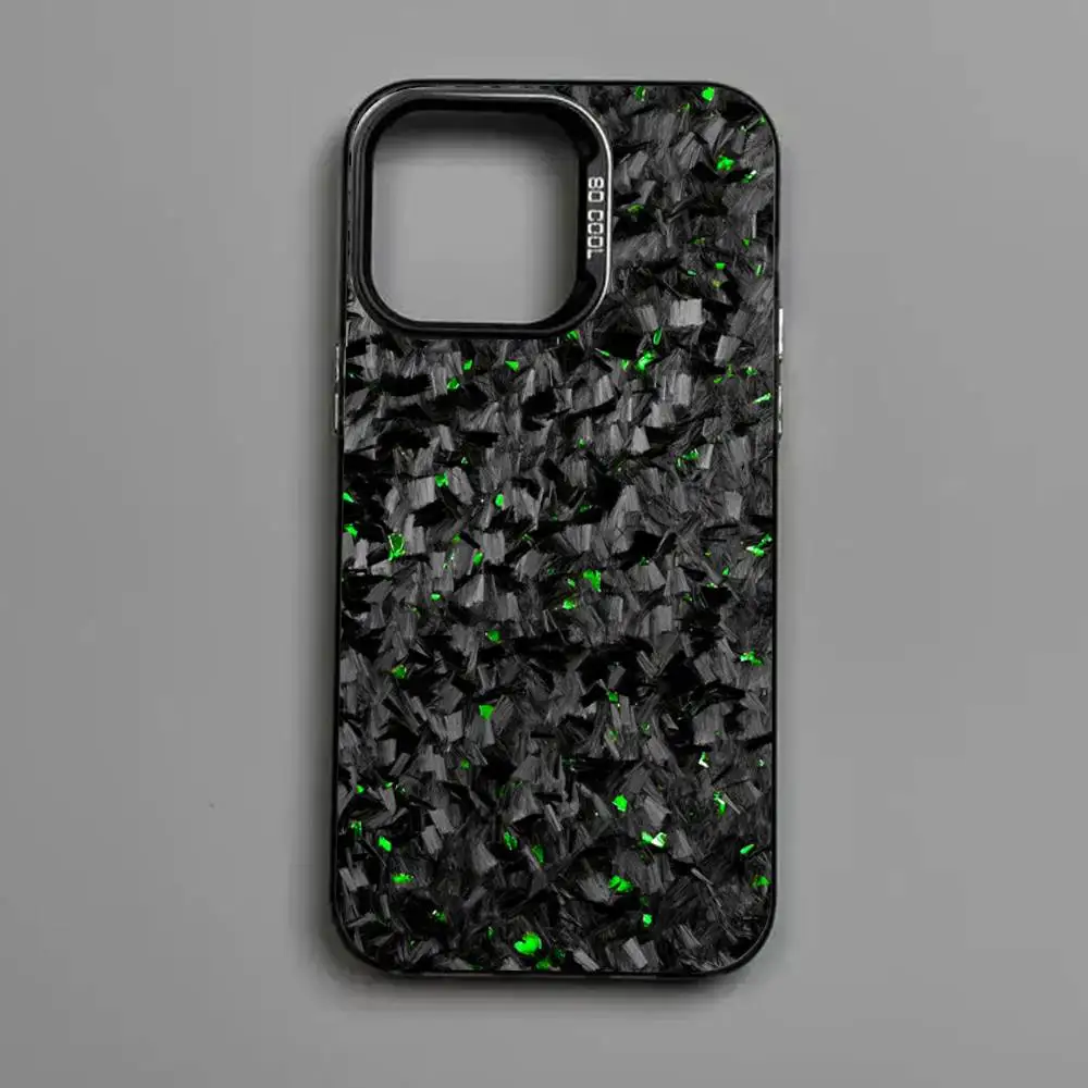 Gesmede Carbon Fundas Telefoonhoesje voor iPhone 17 16 Plus Pro Max 15 14 13 12 11 Matte Kleurrijke Covers