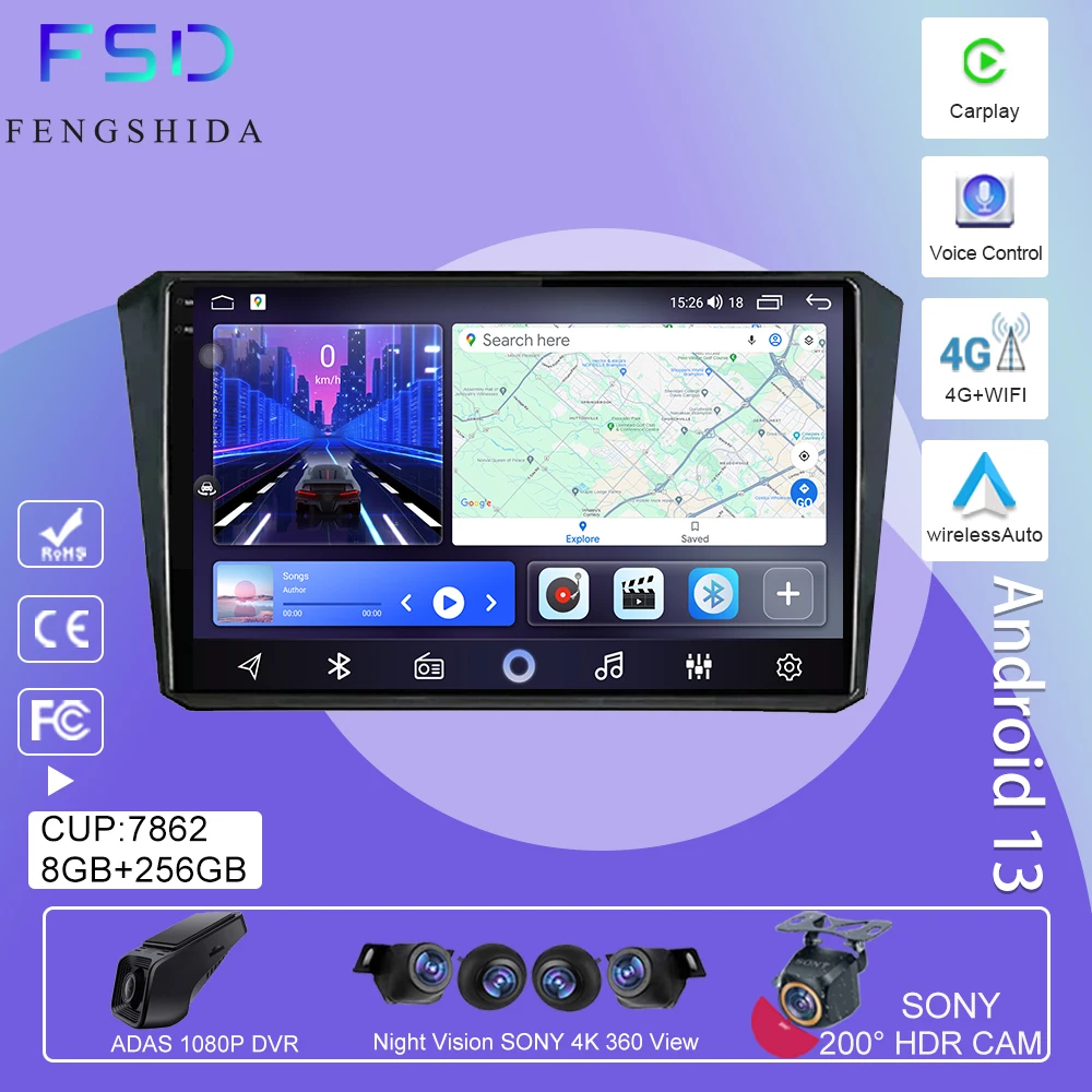 Car Radio For Toyota Levin 2019 Android Auto Video Multimedia Player Autoradio GPS Navigation Carplay QLED Screen Wifi No 2din