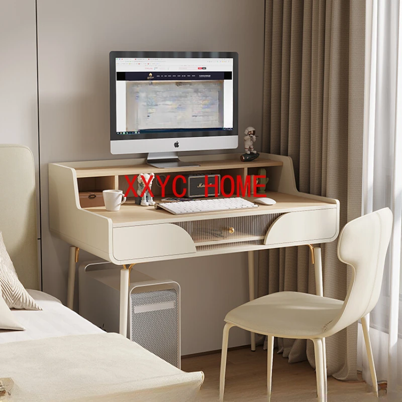 

Student Writing Light Luxury Cream Style Small Apartment Desk Home