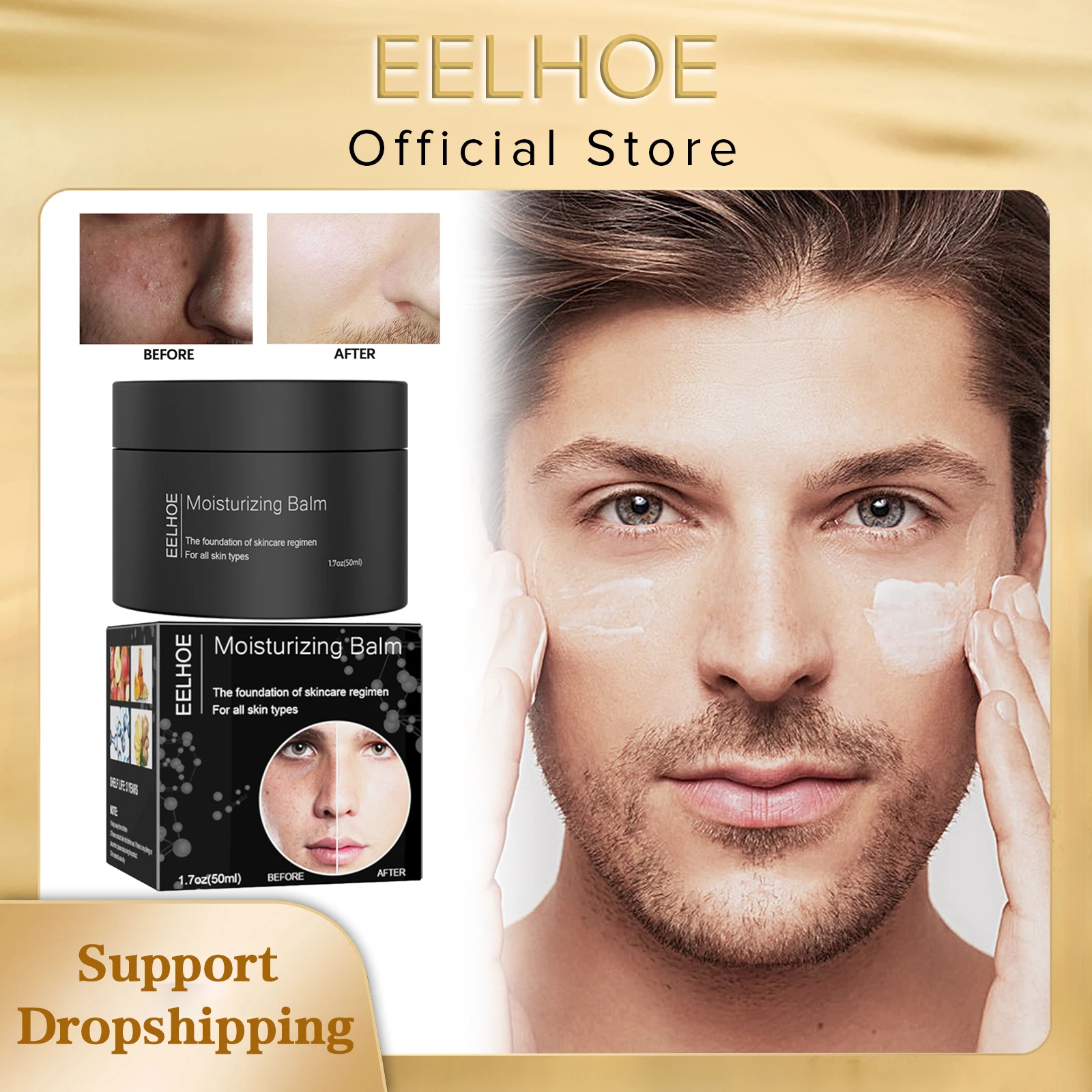 Eelhoe Anti Aging Face Cream Hyaluronic Acid Serum Anti Wrinkle Day Cream for Mens Moisturizing Oilcontrol Whitening Acne Cream