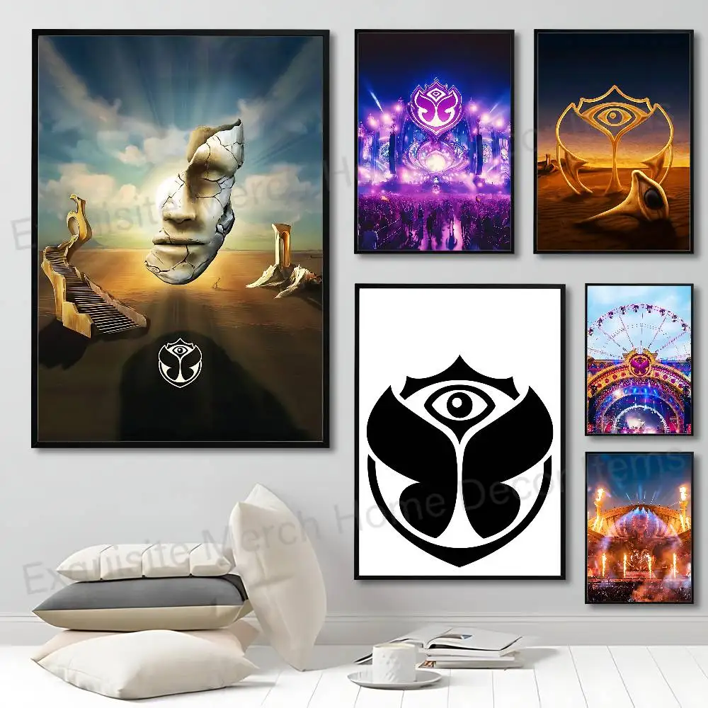 T-Tomorrowlands Trendy INS Style Poster Sticker Fashion Aesthetic Art Print for Dorm Home Wall Decoration