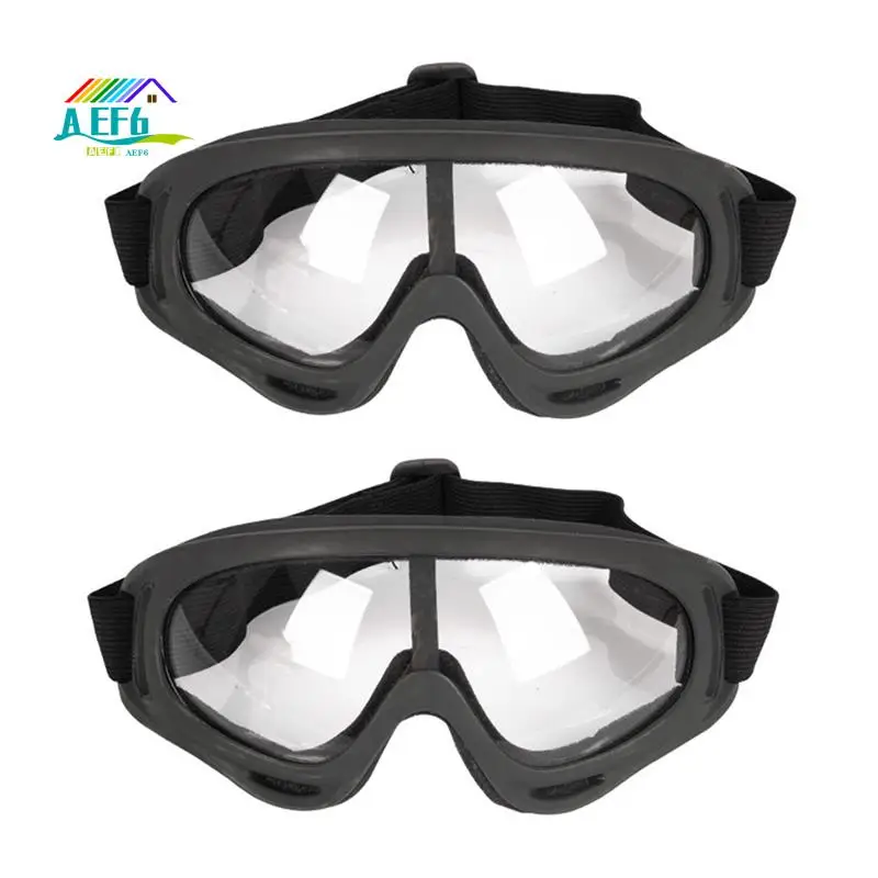 

AEF6-2Pcs Goggles Outdoor Sport Glasses Game Clear Goggles
