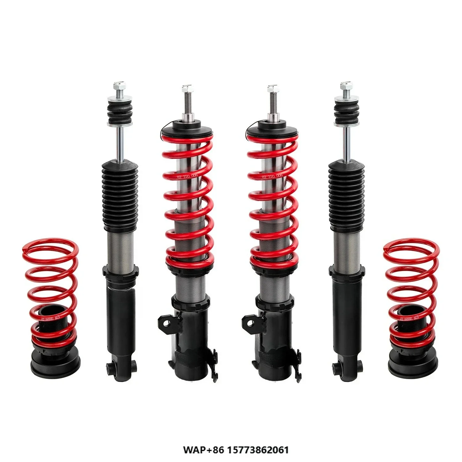 Coilover Monotube Inverted Racing Shock Absorbers-High Damping Force Car Suspension for Tyota Yaris/Yaris L XP130/XP150 11-19