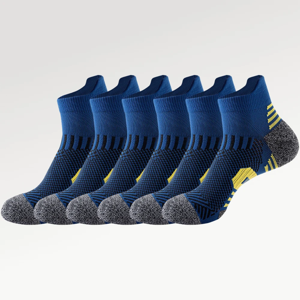 3 Pairs Anti-slip Hiking Socks Men Cotton Sock Short Long Tube Soccer Basketball Sport Socks Breathable Deodorous Socks US6-12