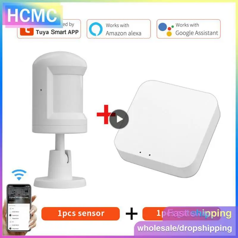 

Foot Stand Motion Sensor Voltage Monitoring Long Standby Tuya Pir Sensor App Control 7 M Sensor Smart Home