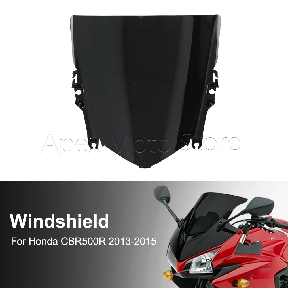 Motorcycle Accessories Windshield Windscreen Wind Screen Deflectors For Honda CBR500R CBR500 R CBR 500R 2013 2014 2015