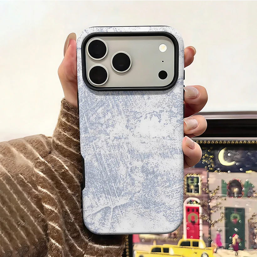 

Luxury ocean color printing style pattern Phone Case for iPhone 17 16 15 14 13 12 11 Pro Max Air Plus Double-layer Back Cover