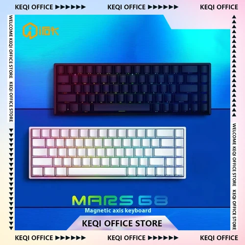 IROK Mars68 PRO interruptor magnético Teclado mecánico intercambio en caliente RGB batería de larga duración teclado de juego personalizado accesorios de PC regalos