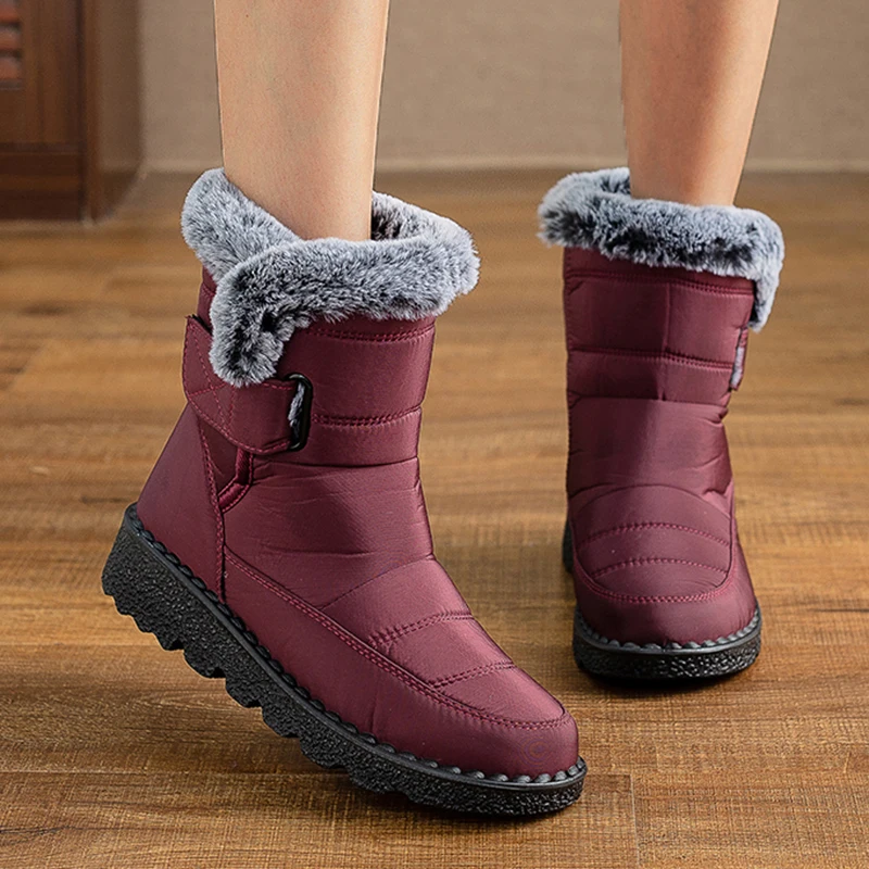 Women Boots Snow Soft Ladies Shoes Platform Women Shoes Plush Keep Warm Women\'s Boots Flat New Botas Mujer Winter Boot Female