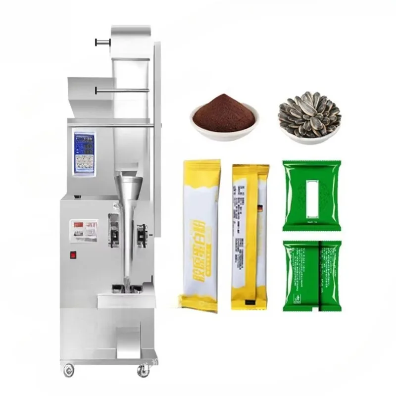 

Multifunctional household sachet packaging food grain flavor sugar tablets sachet powder filler packaging machine