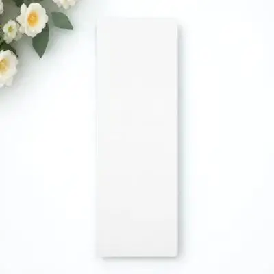 

20pcs Bookmarker Covers Transparent Waterproof Bookmark Sleeves For Photo Booth Art Projects Clear Blank Holders With Hole
