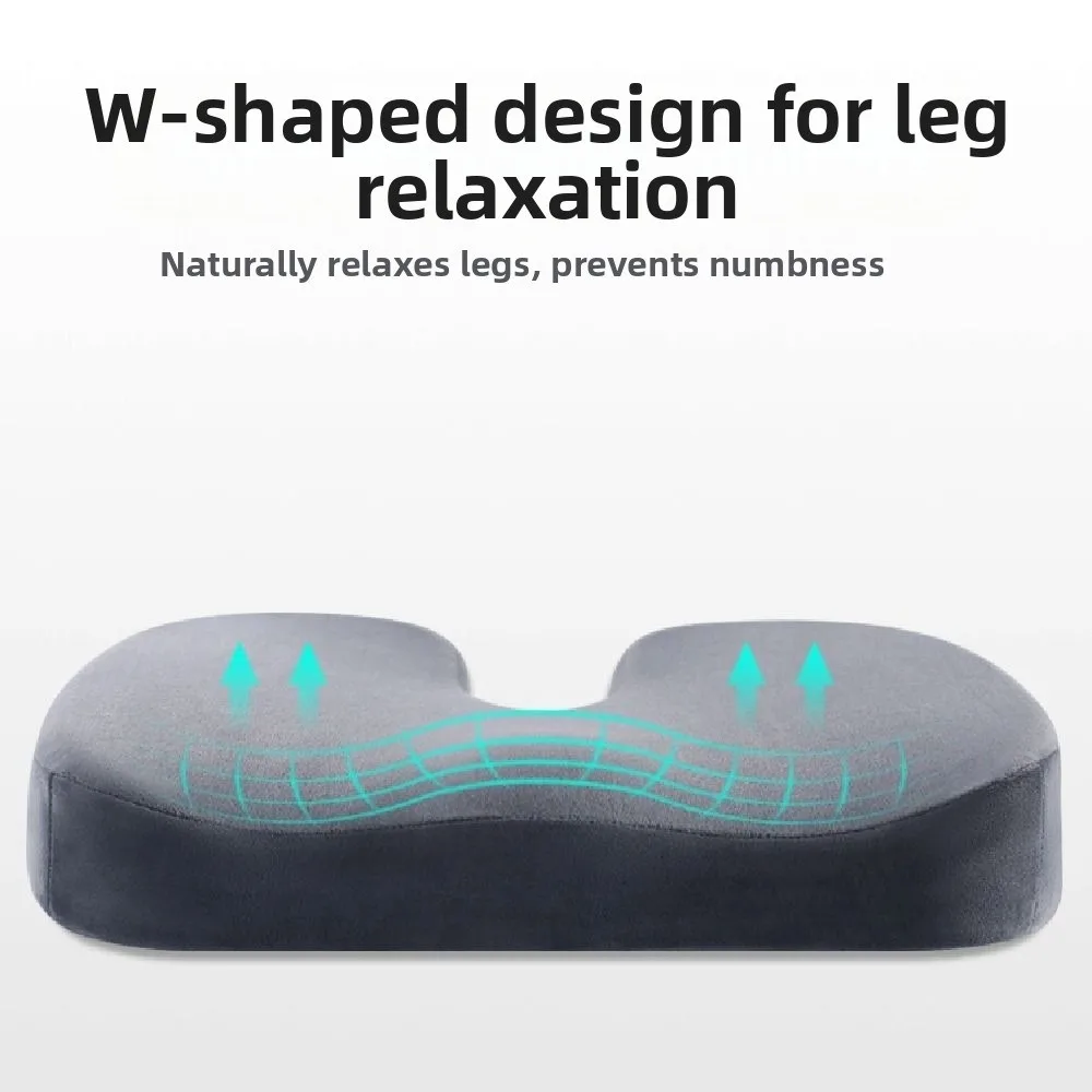 

Ergonomic Hemorrhoid Seat Cushion Slow Rebound Solid Color Office Chair Pad Universal Non-slip Orthopedic Seat Cushion