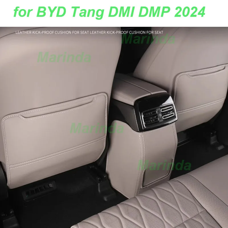 

Car Rear Row Anti-kick Covers for BYD Tang DMI DMP 2024 Seat Back Kick Protector dirt-proof Cover Interior Accessories