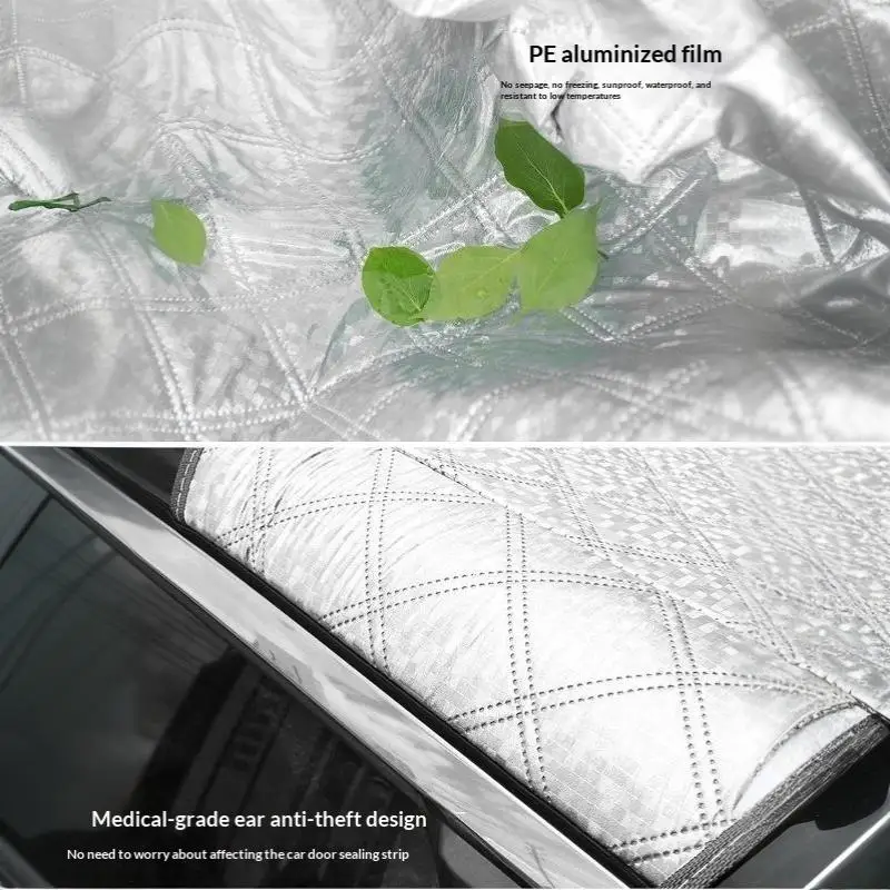 Aluminiumfolie Auto-Frontscheiben-Schneeabdeckung 1 Stück Anti-Eis Frostschutz für Winter Outdoor Auto-Lagerung – Detail 16