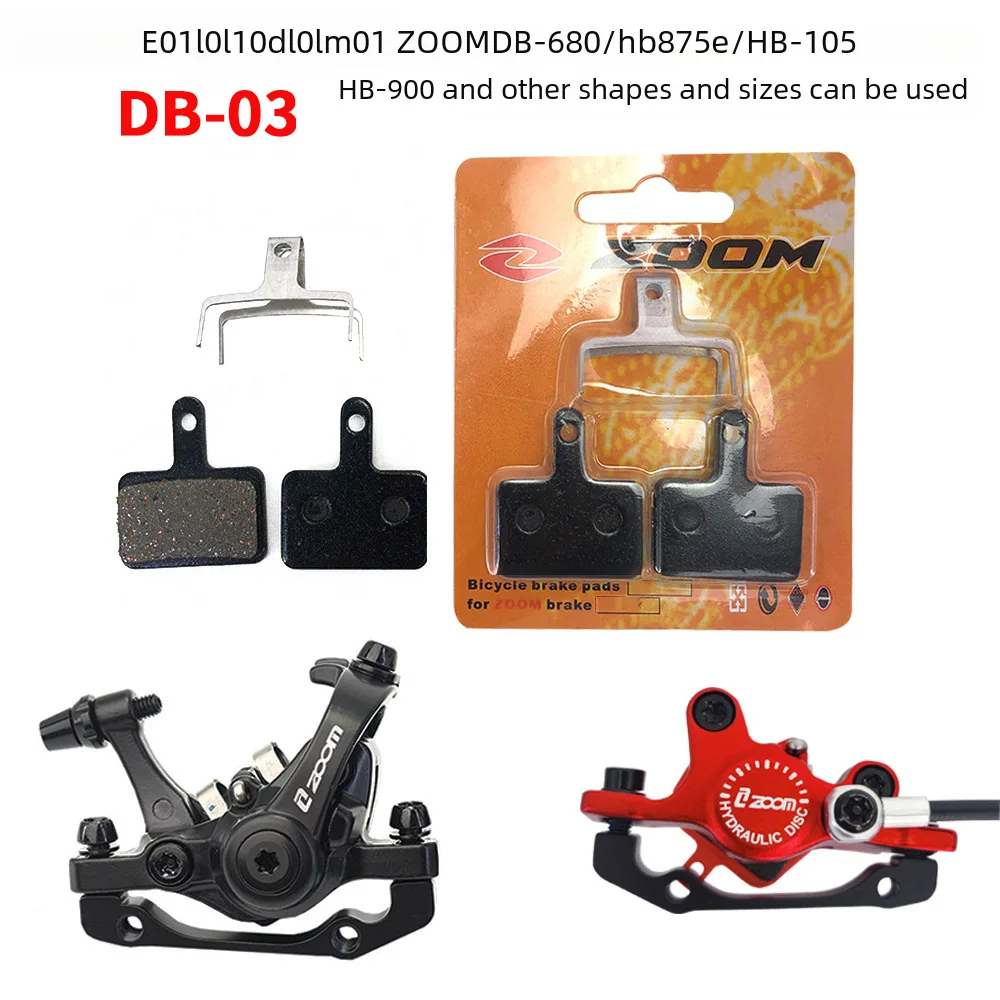 

New ZOOM B01 B01S Semimetal Brake Pads for Shimano MT200/315/355/395/446 Bicycle Hydraulic Brake Disc 1 Pair