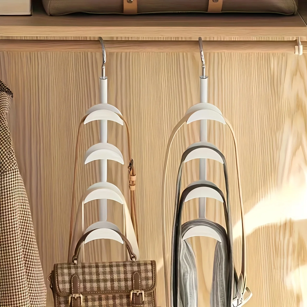 1pc Multifunktionale Handtasche Haken Drehbare Band Organizer Krawatte Aufhänger Schal Aufhänger Kleiderschrank Rack Täglichen Gebrauch