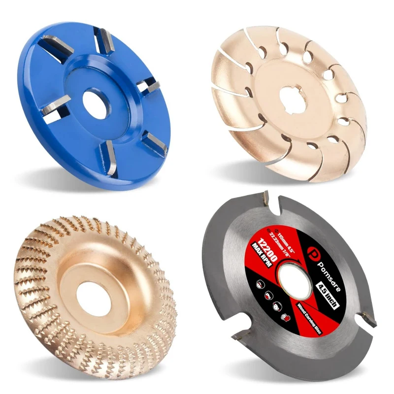 4pcs-tungsten-carbide-wood-carving-disc-set-for-4-1-2-angle-grinder-shaping-wheel-with-5-8-7-8-arbor-sanding-cutting-tool
