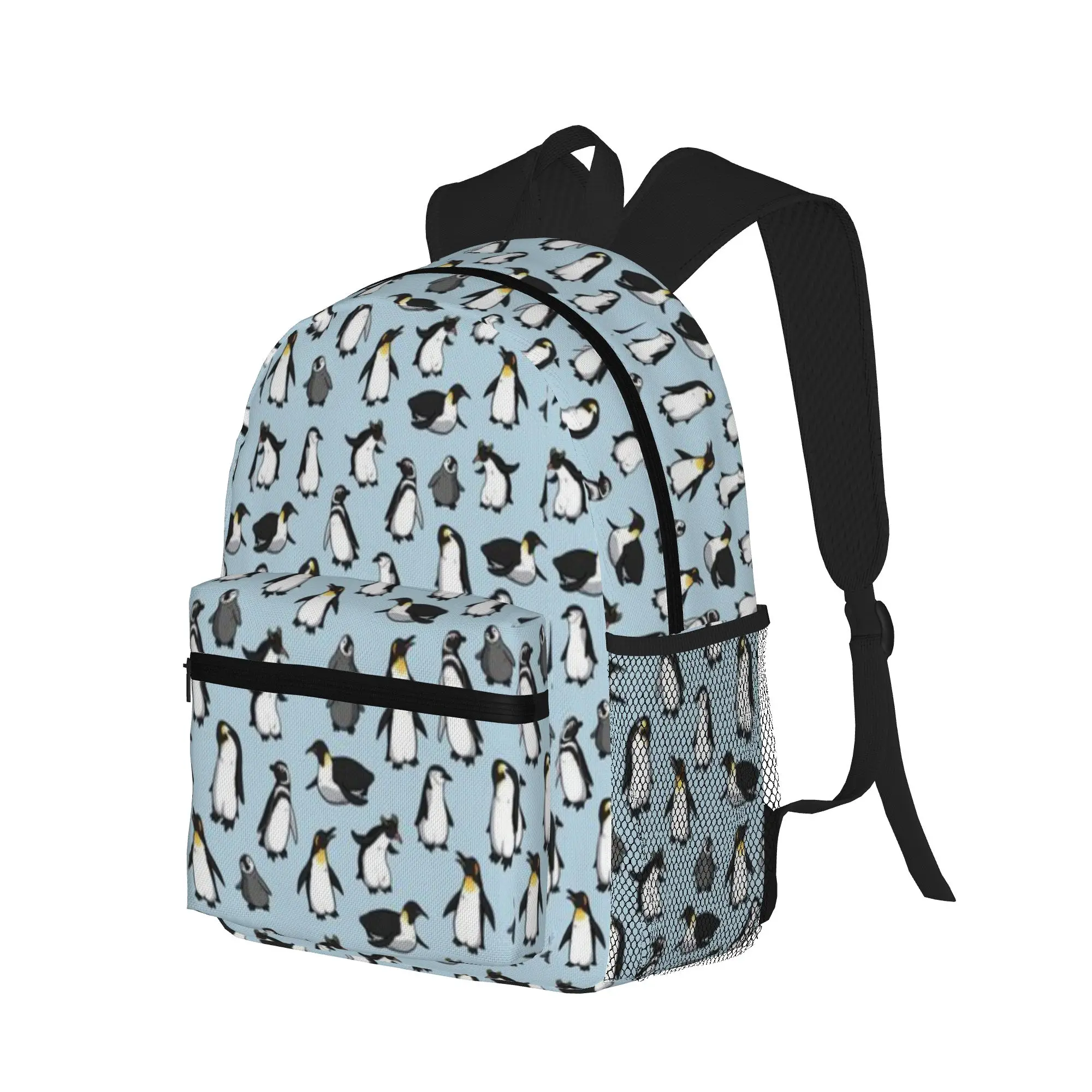 Cute Penguin Pattern  Casual Backpack for Students and Adults Bags