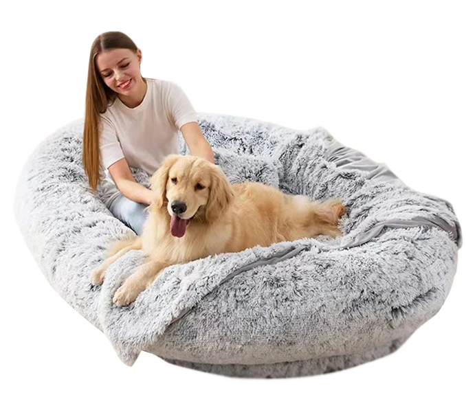 Luxury Pet Beds for Small Medium and Large Dogs Humans with Pocket Plush Pet Beds