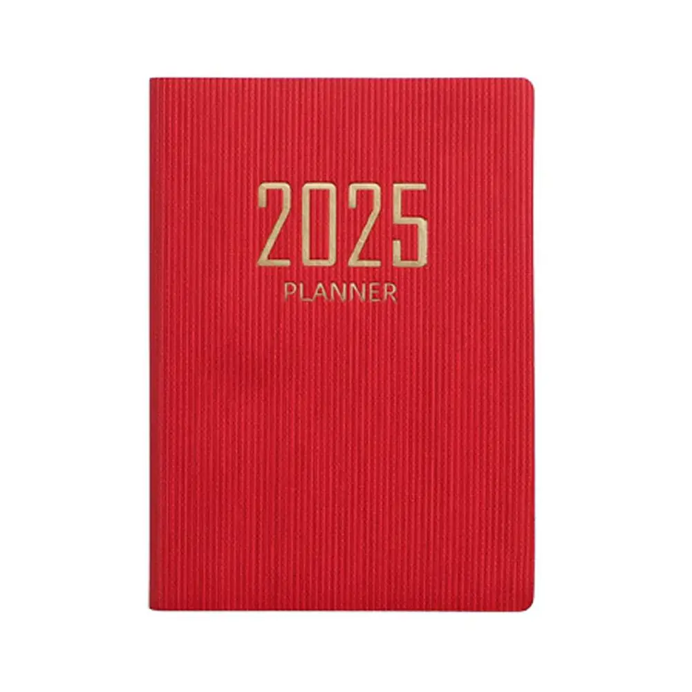 2025 A7 English Calendar Mini Agenda Book Portable Daily A7 Pocket Weekly Notebooks Planners Notebook Schedule Small Creati R9B4