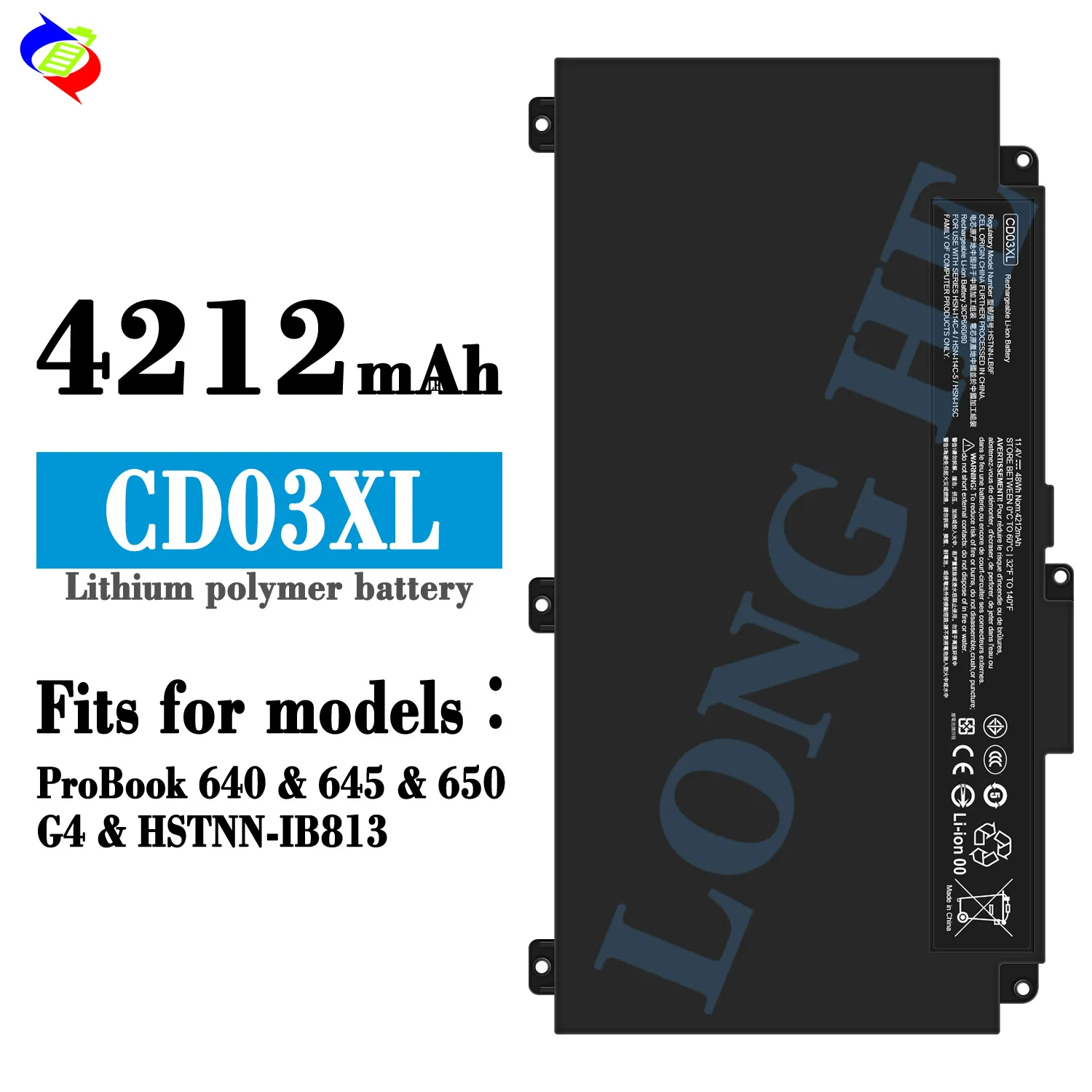 Batería para portátil CD03XL de alta capacidad para HP CD03048XL 931702-171 931702-421 931702-541 HSTNN-UB7K LB8F IB813