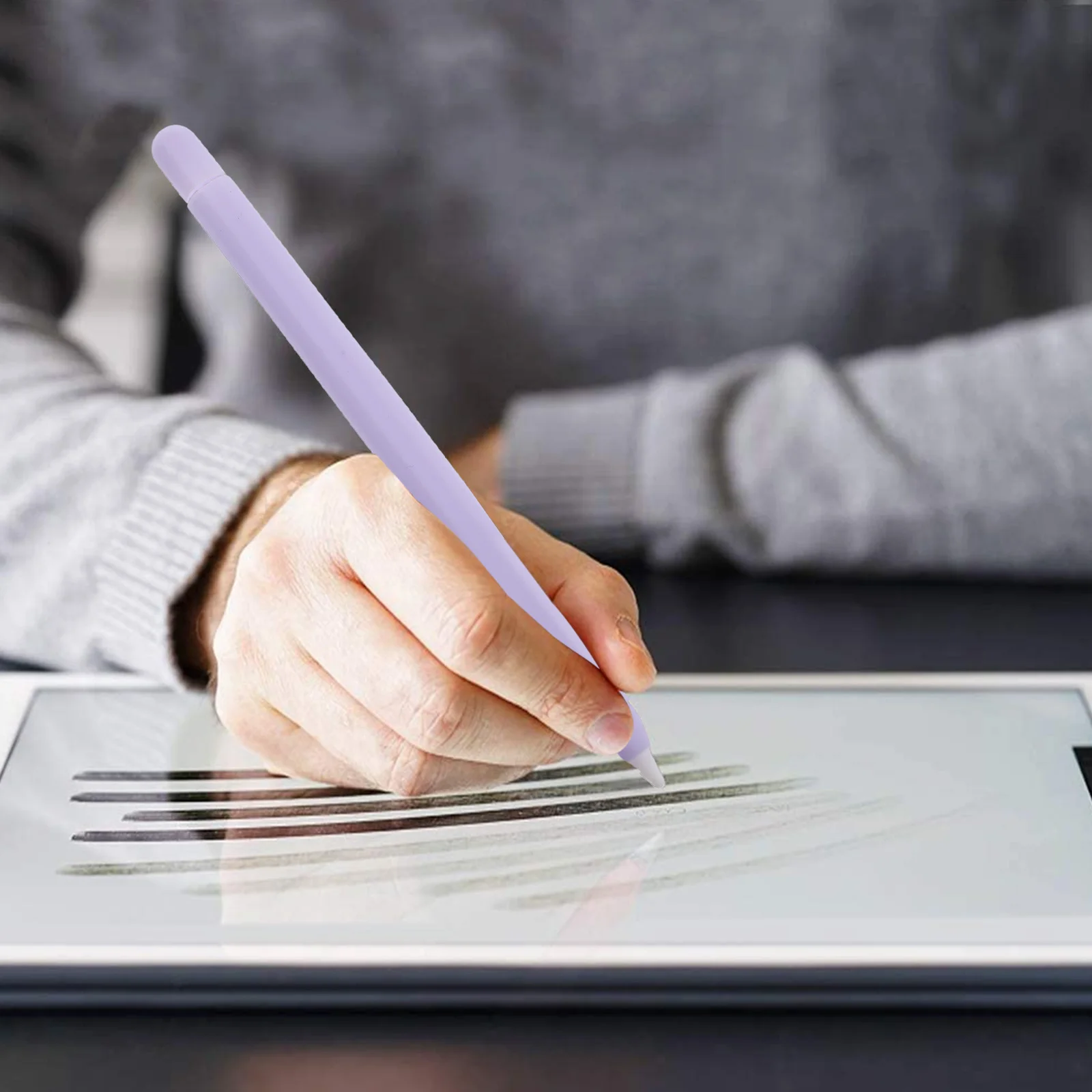 

Pencil Case Stylus Protector Silicone Holder Cover Protective for Violet Sleeve