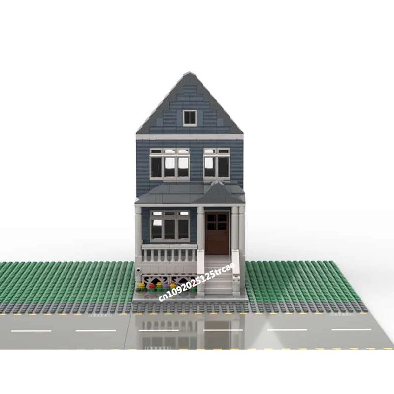 Nieuwe Stad Hot Selling Street View Moc Modulaire Familiehuis Bouwstenen Diy Creatieve Ideeën Kinderen Speelgoed Verjaardagscadeau