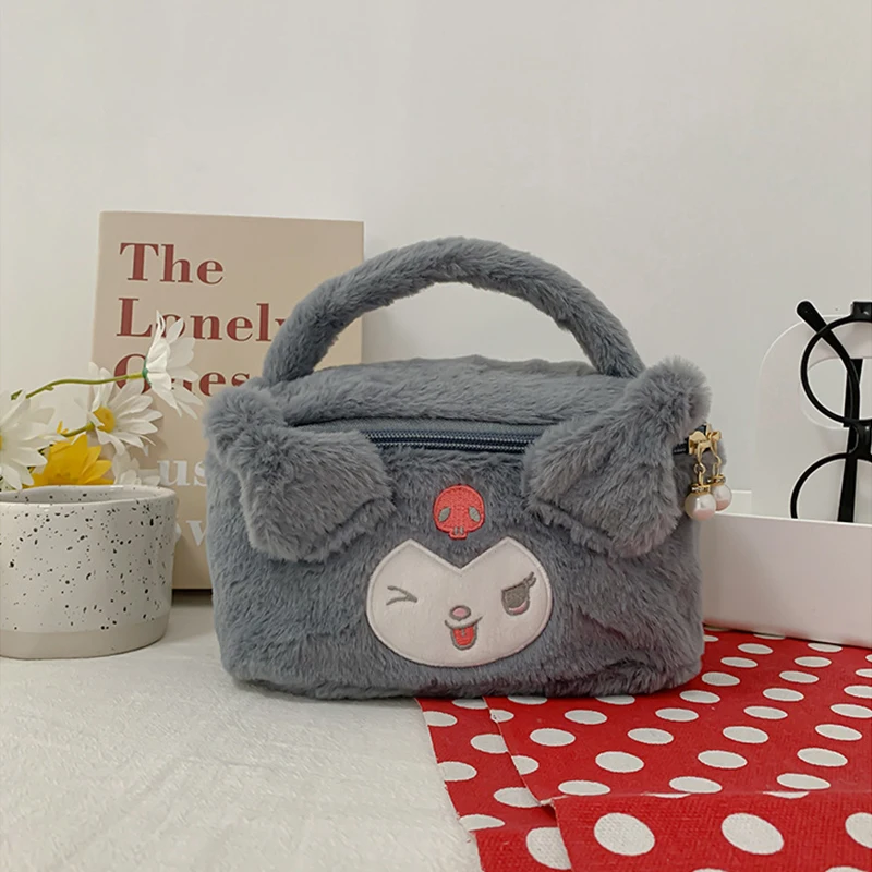 Sanrio peluche Bag Kawaii My Melody Cartoon Anime Cute Handbag Kuromi Tote Cosmetics Bags Kirby Sundries Storage Case Girl Gifts