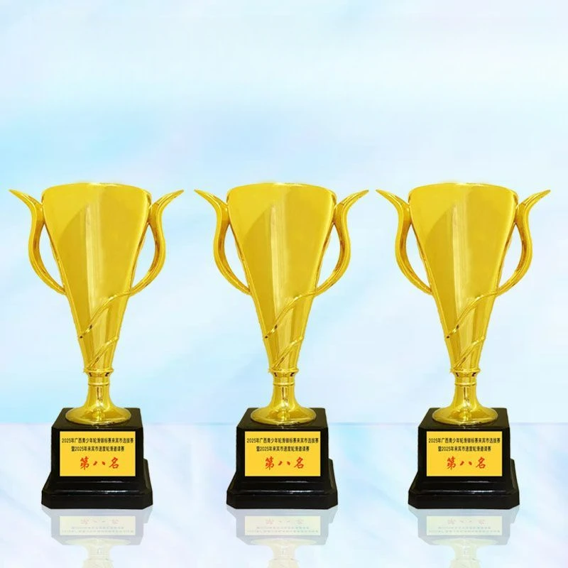 

Plastic small trophy for the winners of campus sports meets, dance, basketball and football competitions.