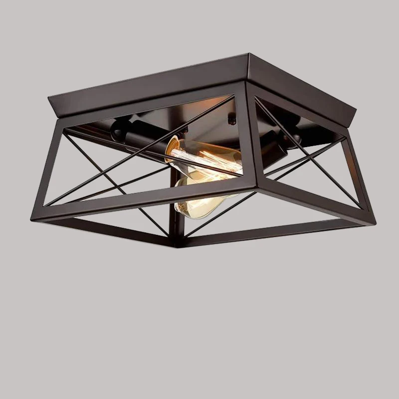 

American Retro Ceiling Lamp Lampara Techo Farmhouse Corridor Dining Decor Lamp Kitchen Bedroom Balcony Ceiling Light