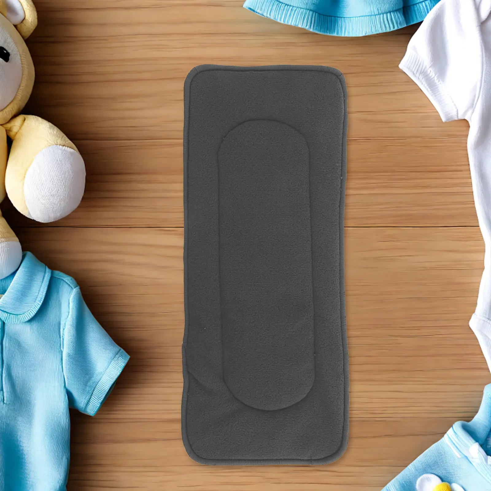 4Pcs Reusable Cloth Diaper Inserts Baby Charcoal Liners Five Layers Absorbent Soft Washable Infant Nappy Replacement Absorbing