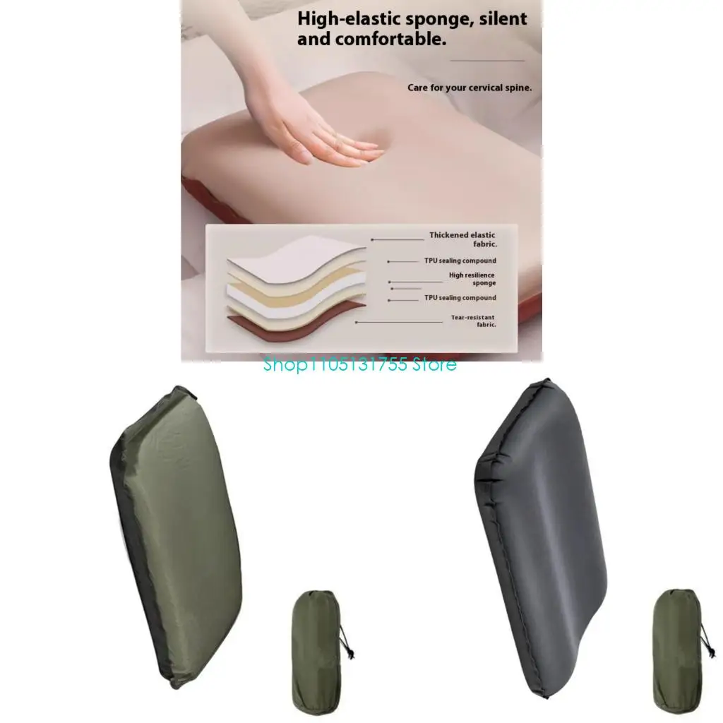 Set Penyimpanan Padat Pusat Spume Memori Bantal Pemutih Inflasi Otomatis