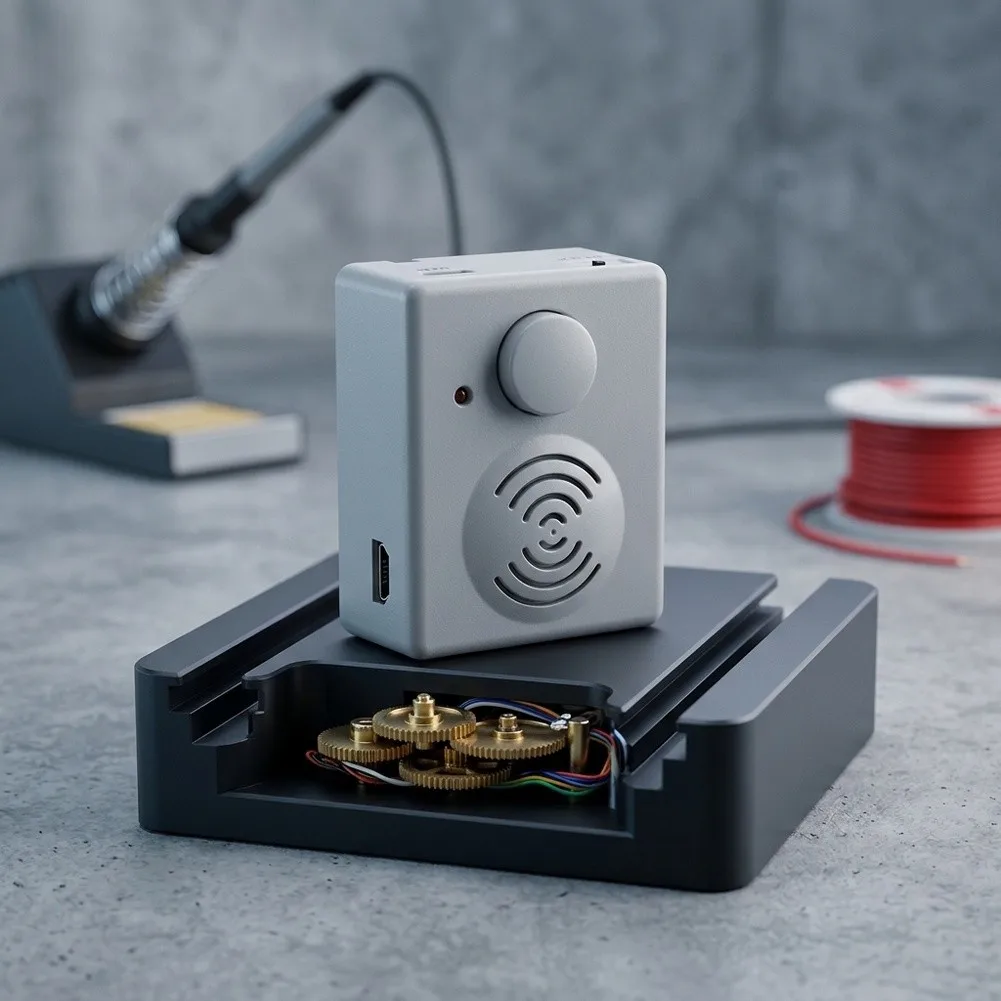USB-Compatible Customizable Music Module Box for MP3 Upload 4MB Internal Memory Expandable Storage and Six Audio Play Settings
