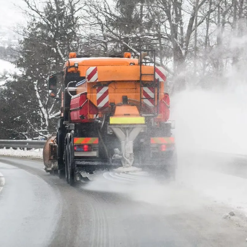 Road Deicing Salt Spreader Truck Tailgate Mounted Hydraulic Spreader For Snow Removal Operation