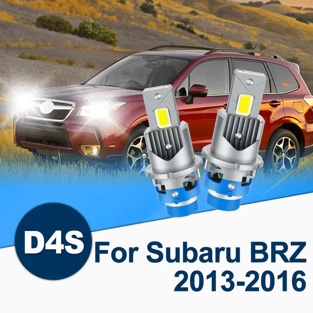 

For Subaru BRZ 2013-2016 D4S D4R LED Headlights High Low Beam Light Conversion Extremely White 6000K 1:1 size Replacement Bulbs