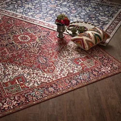 Living Room Carpets Light Luxury Retro Home Decoration Coffee Tables Fluffy Rug Comfortable Bedroom Bedside Mat Ковер Tapis 러그