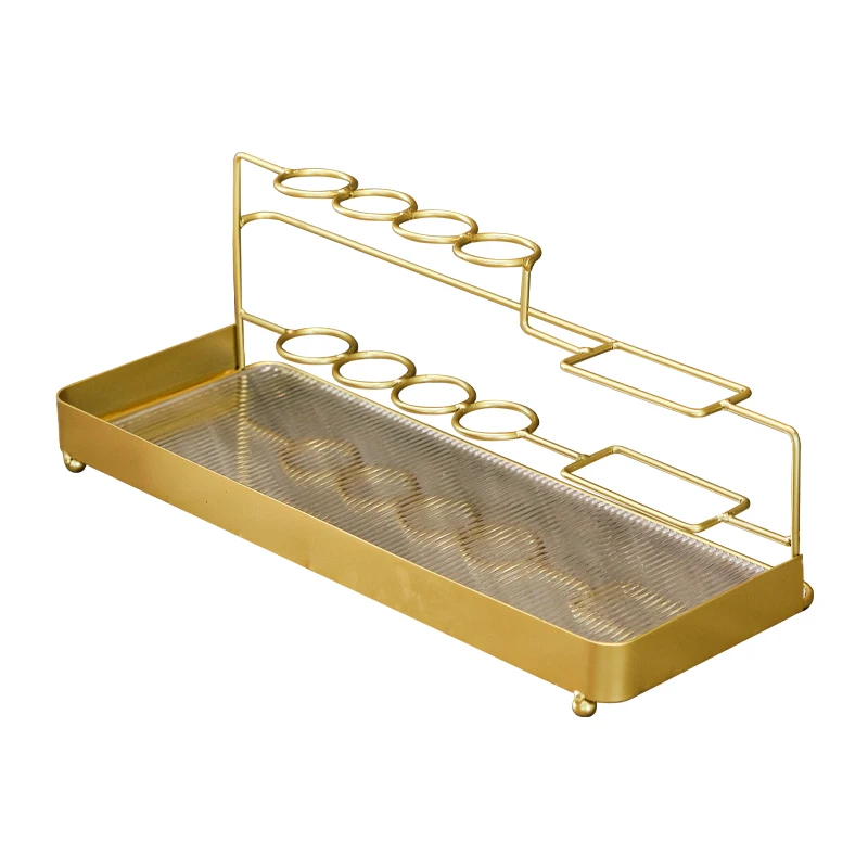 

Electric toothbrush shelf acrylic non-punching mouthwash brushing cup bathroom countertop storage