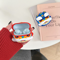 Earphone Case For Xiaomi Redmi Buds 6 Lite Cartoon Cute Monster Silicone Bluetooth Protective Earphones Headphones Cover luxury