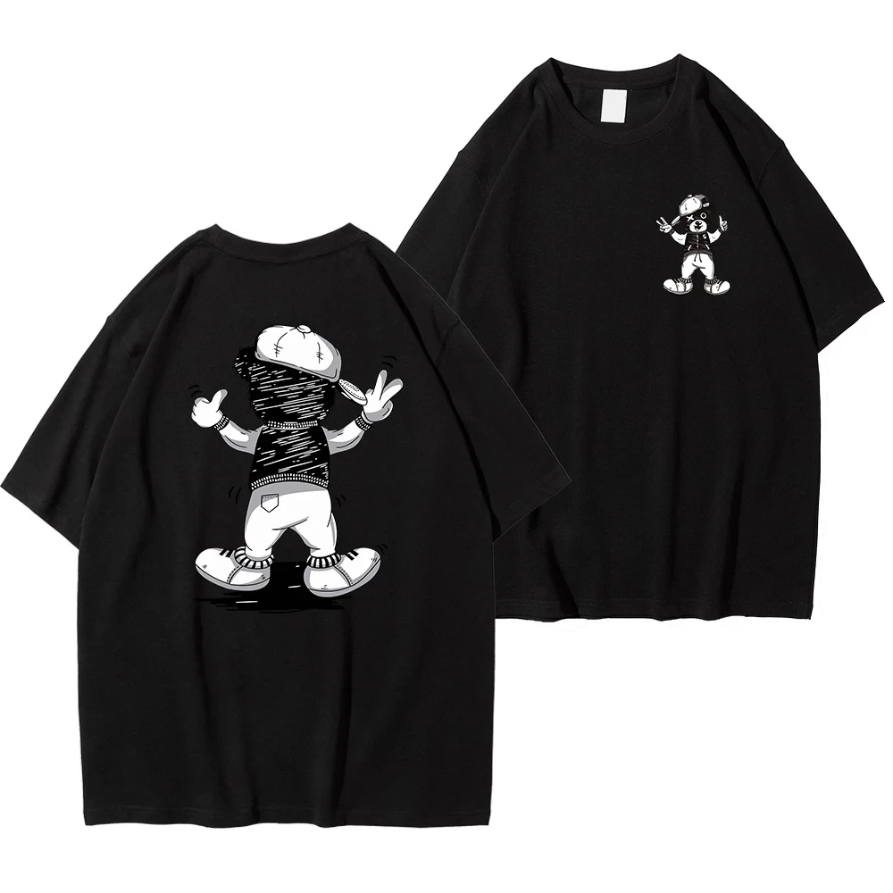 Cartoons Yeah Hat Boys Pattern Clothes For Male Women Fashion Creative Cotton Clothing Casual Streetwear T-Shirts Tops