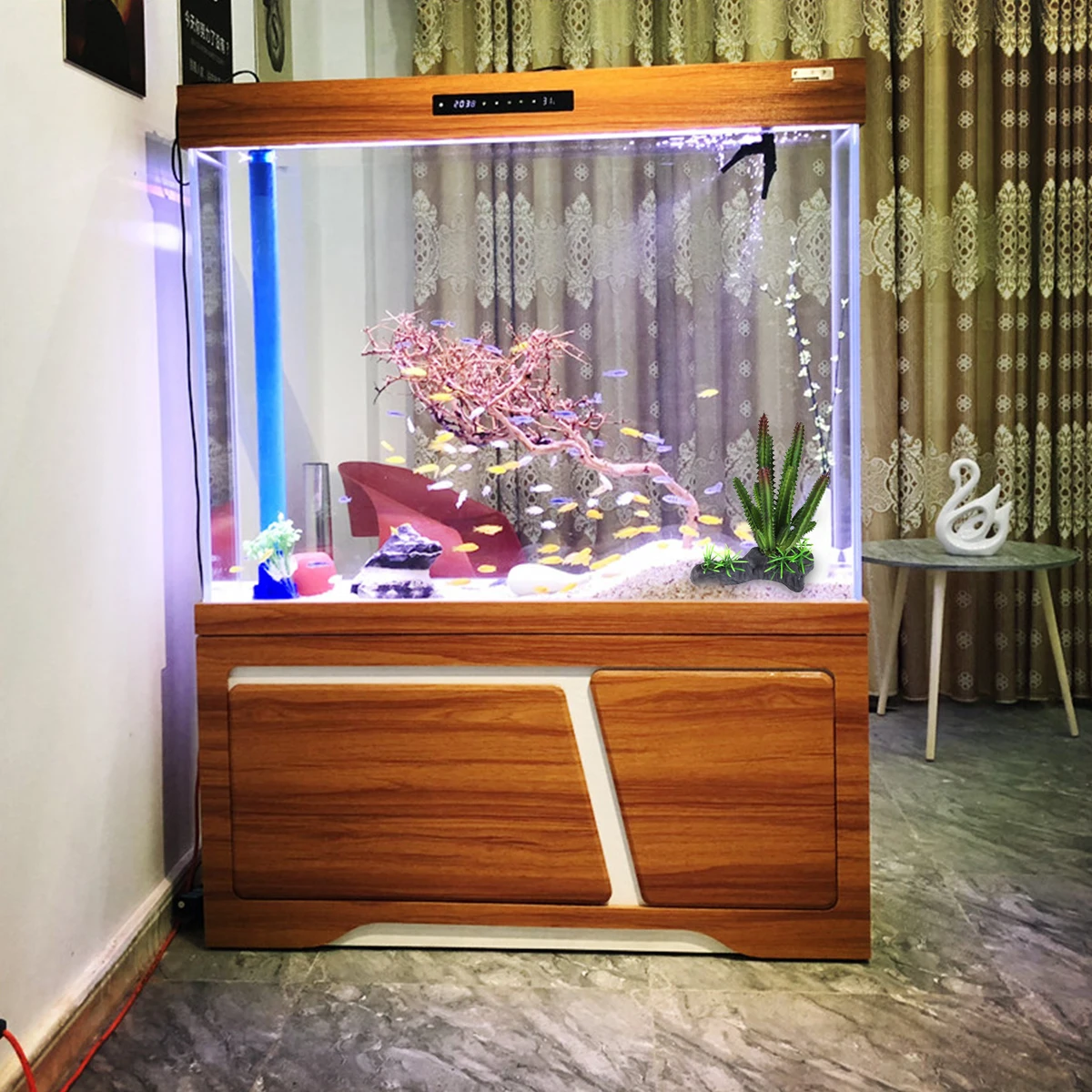 

Aquarium Decorative Resin Artificial Cactus Plant Realistic Fish Tank Ornament Landscape Decoration Plastic Aquarium Plants