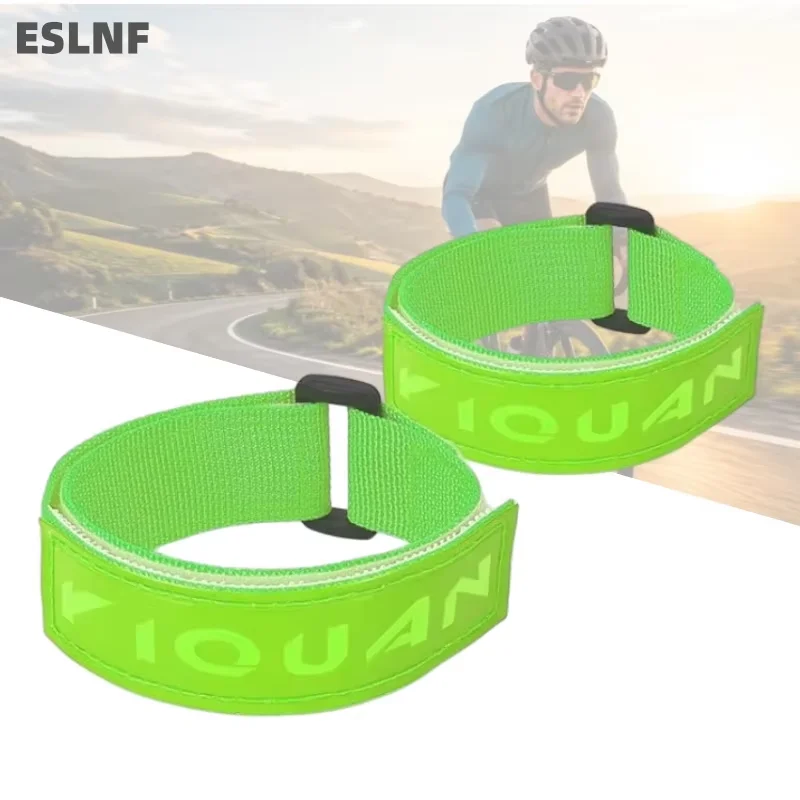 ESLNF Arm Reflect Bands Visibility High Wrist Ankle Reflective Leg Straps Night Walking Cycling Running Safety Reflector Tape