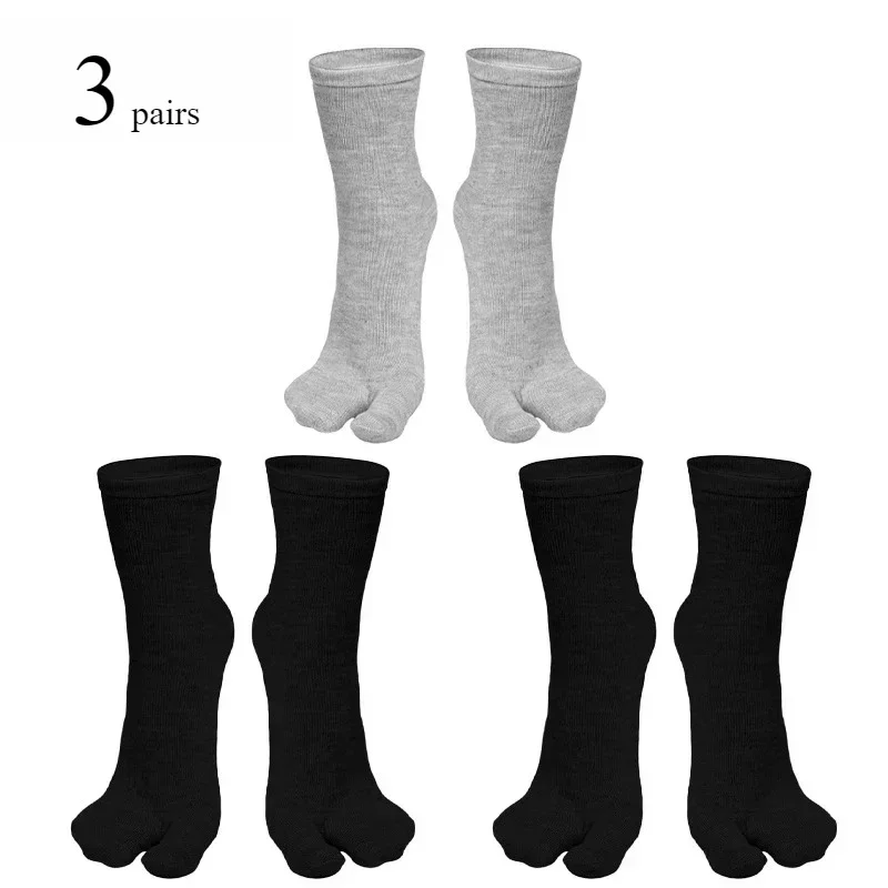 النمط الياباني تابي تو الجوارب للرجال المرأة الصيف الألياف اثنين إصبع الجوارب كيمونو الوجه بالتخبط صندل سبليت تابي تو جورب 1/3 أزواج