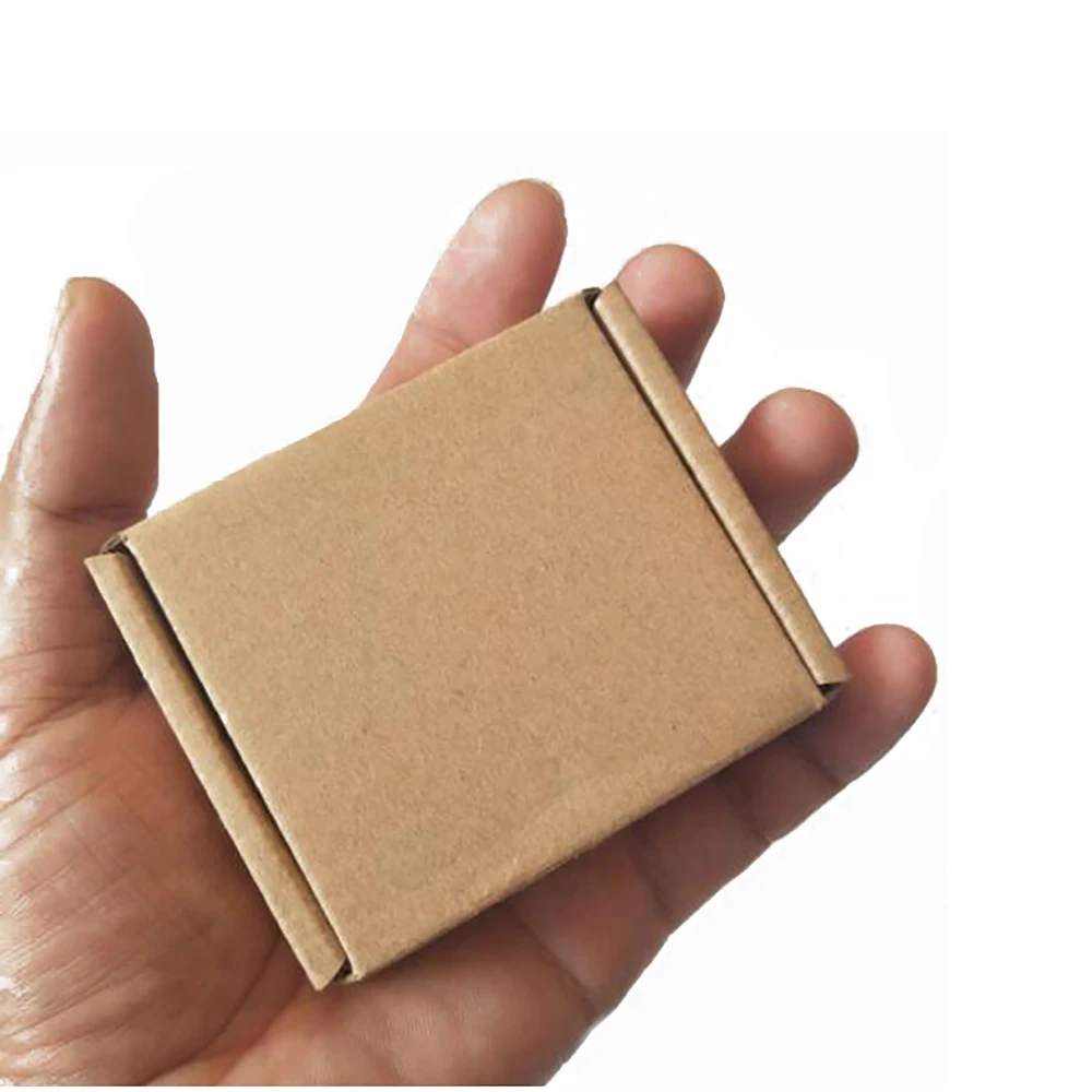 20Pcs DIY Handmade Soap Cardboard Box Thick Corrugated Paper Packaging Mailer Box Brown Carton Gift Small Wrapping Box