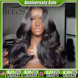 Body Wave 250% Glueless 2x6 HD Lace Closure Human Hair Wigs Wear Go Real HD Transparent Lace Frontal Wigs For Women Preplucked