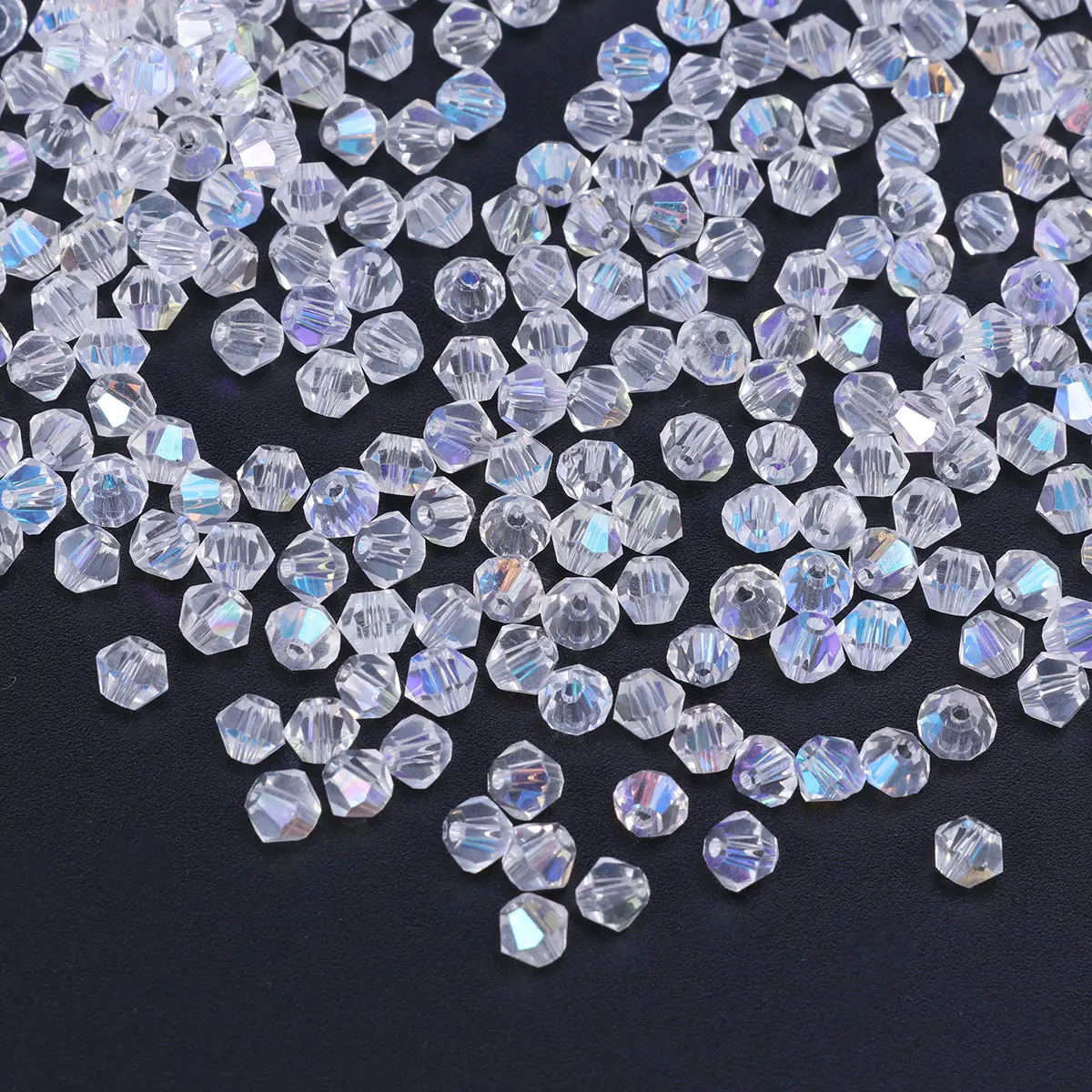 

720 шт. 4-миллиметровых прозрачных хрустальных бусин, имитирующих бриллианты, для изготовления украшений своими руками, для ожерелий, браслетов, поделок, ручной работы