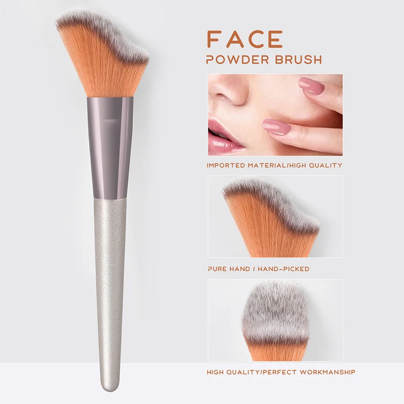 Contour Brush Premium Contour Blush Bronzer Face Makeup Brush, Perfect For Cheek Forehead Jaw Nose Blending Deepening Contourin