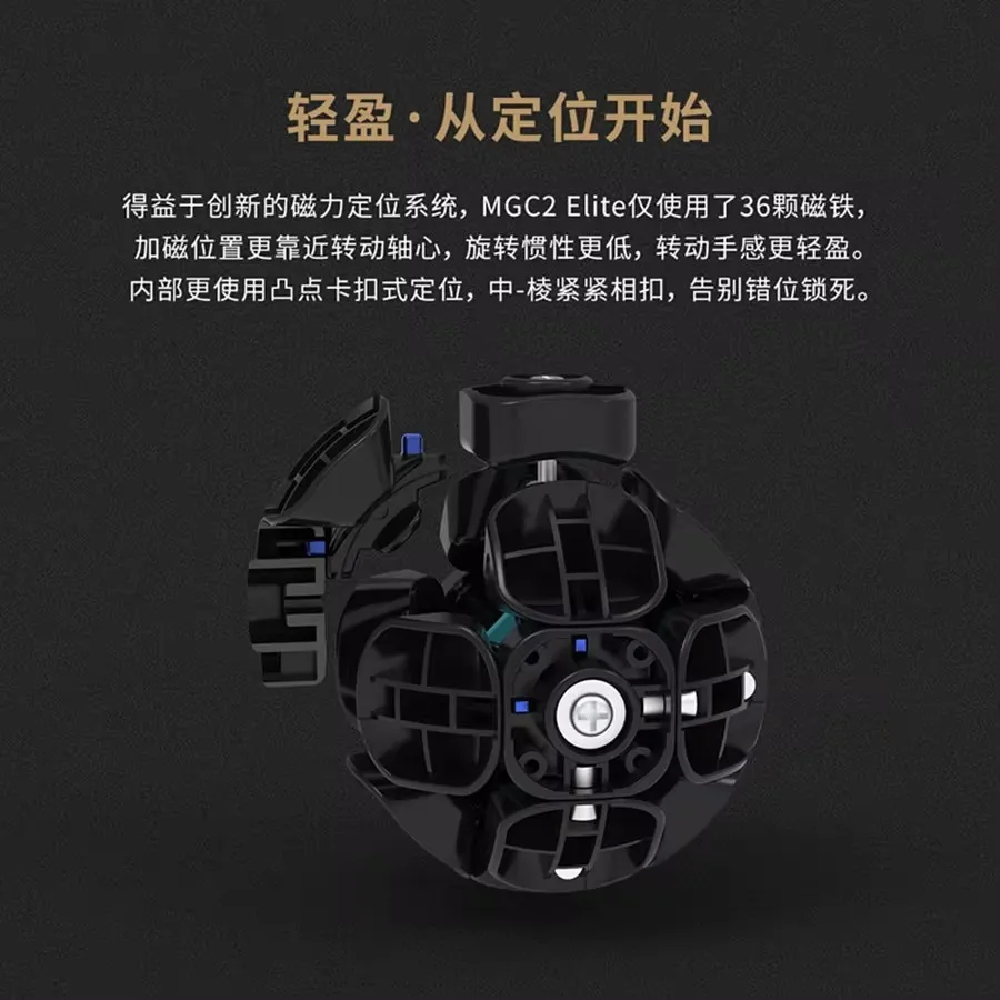 Yongjun MGC2 Elite 2x2 Magnetic Magic Cube 2x2x2 Professional Speed Cubes Puzzle Cubo Magico Toy For Kids Gift