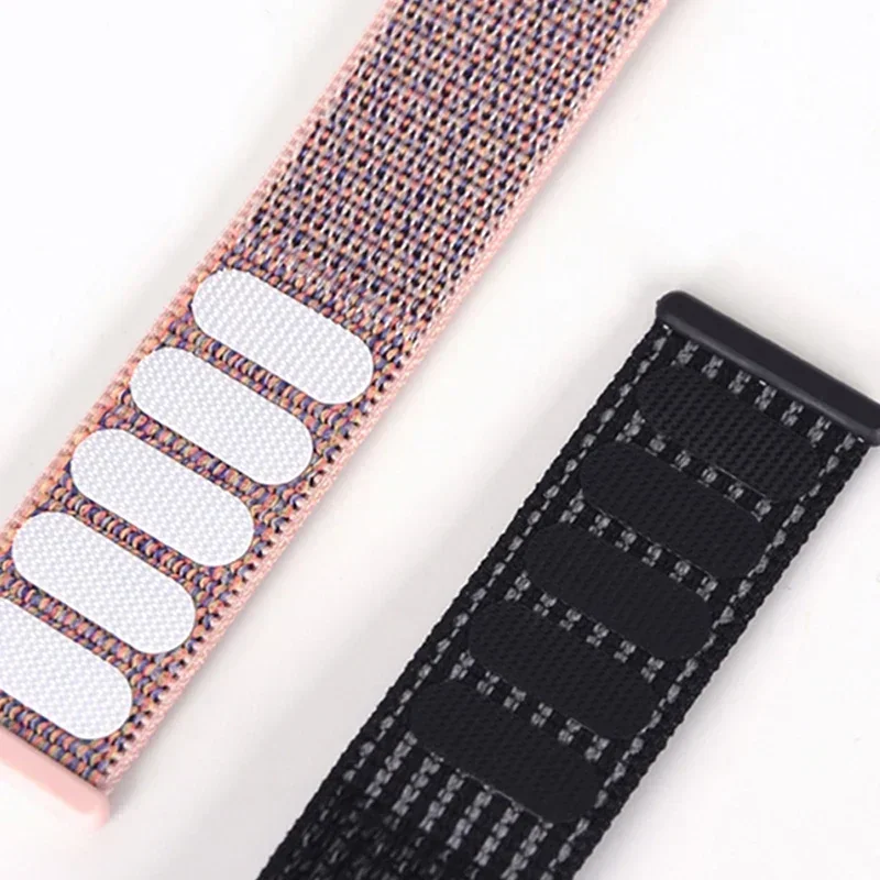 Pulseira de nylon para samsung galaxy watch 7 ultra 47mm pulseira de velcro para galaxy watch 7 ultra 47mm pulseira esportiva com extremidade curvada