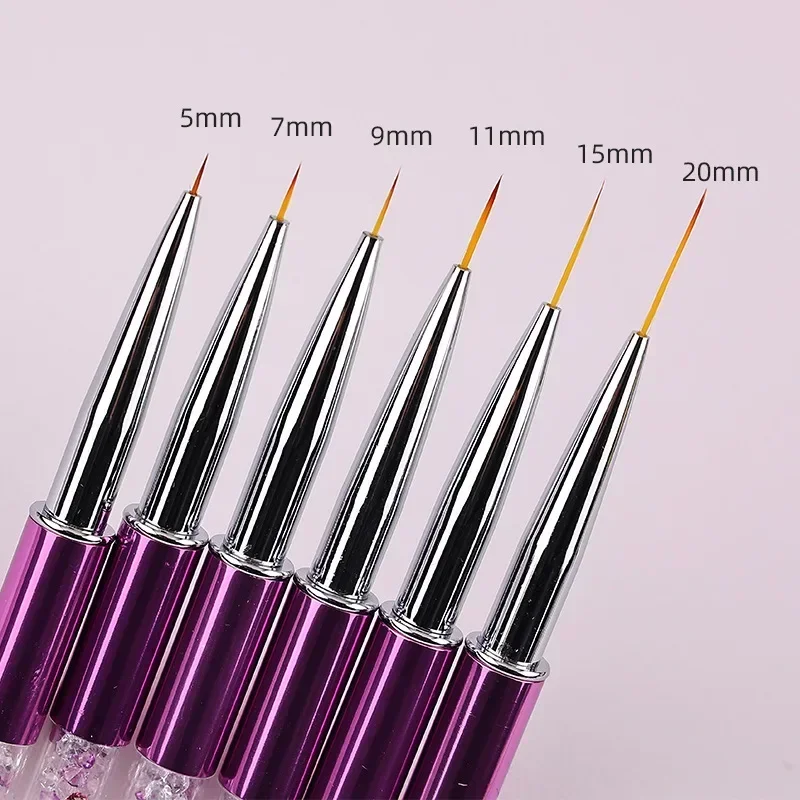 1PCS Nail Art Brush Line Painting Pen Gel UV Manicure Tools Nail Art Liner Brushes Gel Nail Brush Polish Painting Brush Drawing